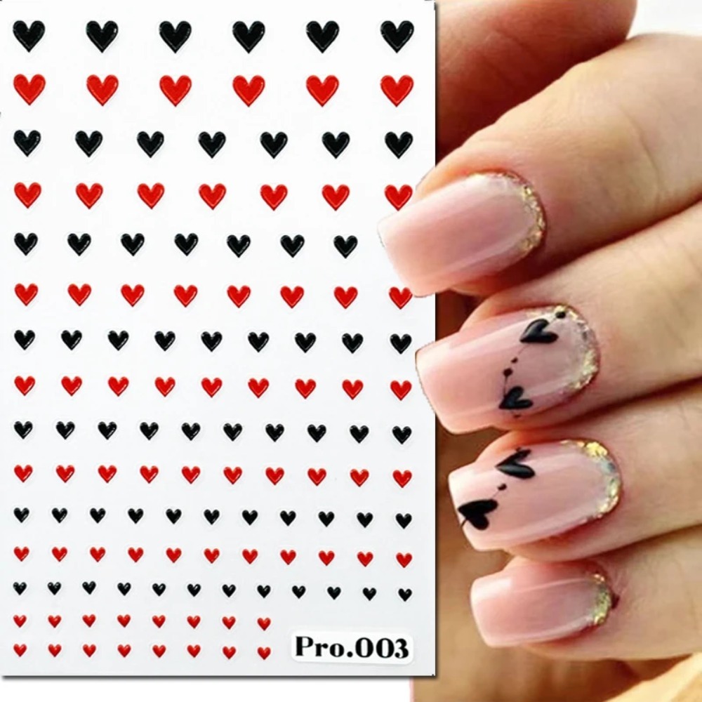 5D Geprägte Nagelkunst-Aufkleb – Nail Art Valentines Day Bewertung und Preis