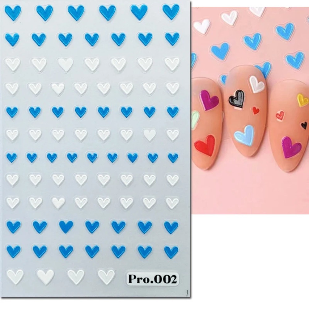 5D Geprägte Nagelkunst-Aufkleb – Nail Art Valentines Day Bewertung und Preis