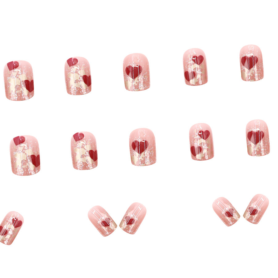 24 Stück/Set kurze, quadratisc – Nail Art Press On Bewertung und Preis