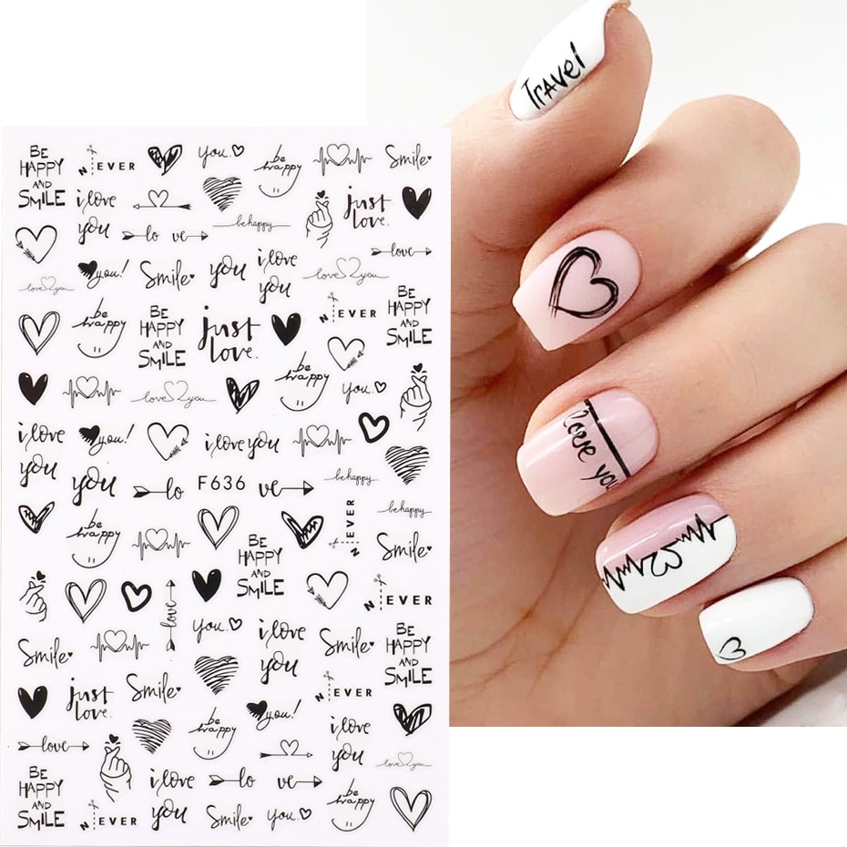 2 Stück Herz Liebe Design 3D N – Nail Art Valentines Day Bewertung und Preis