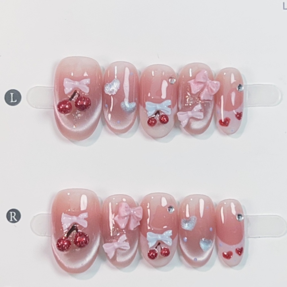 10 Stück Katzenaugen-handgemac – Nail Art Pink Bewertung und Preis