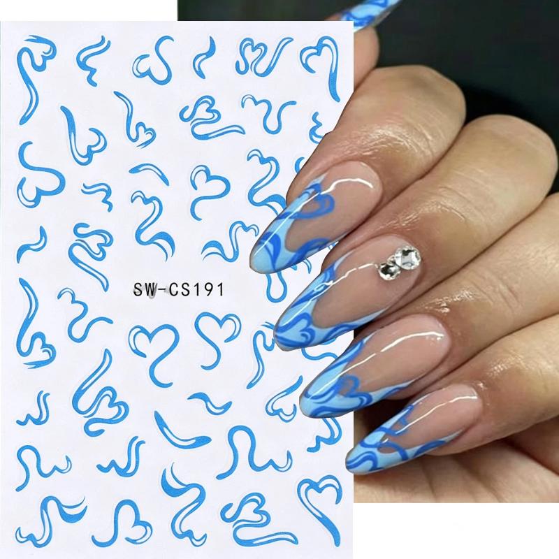 2 Blatt süße Nagelkunst-Aufkle – Nail Art Valentines Day Bewertung und Preis