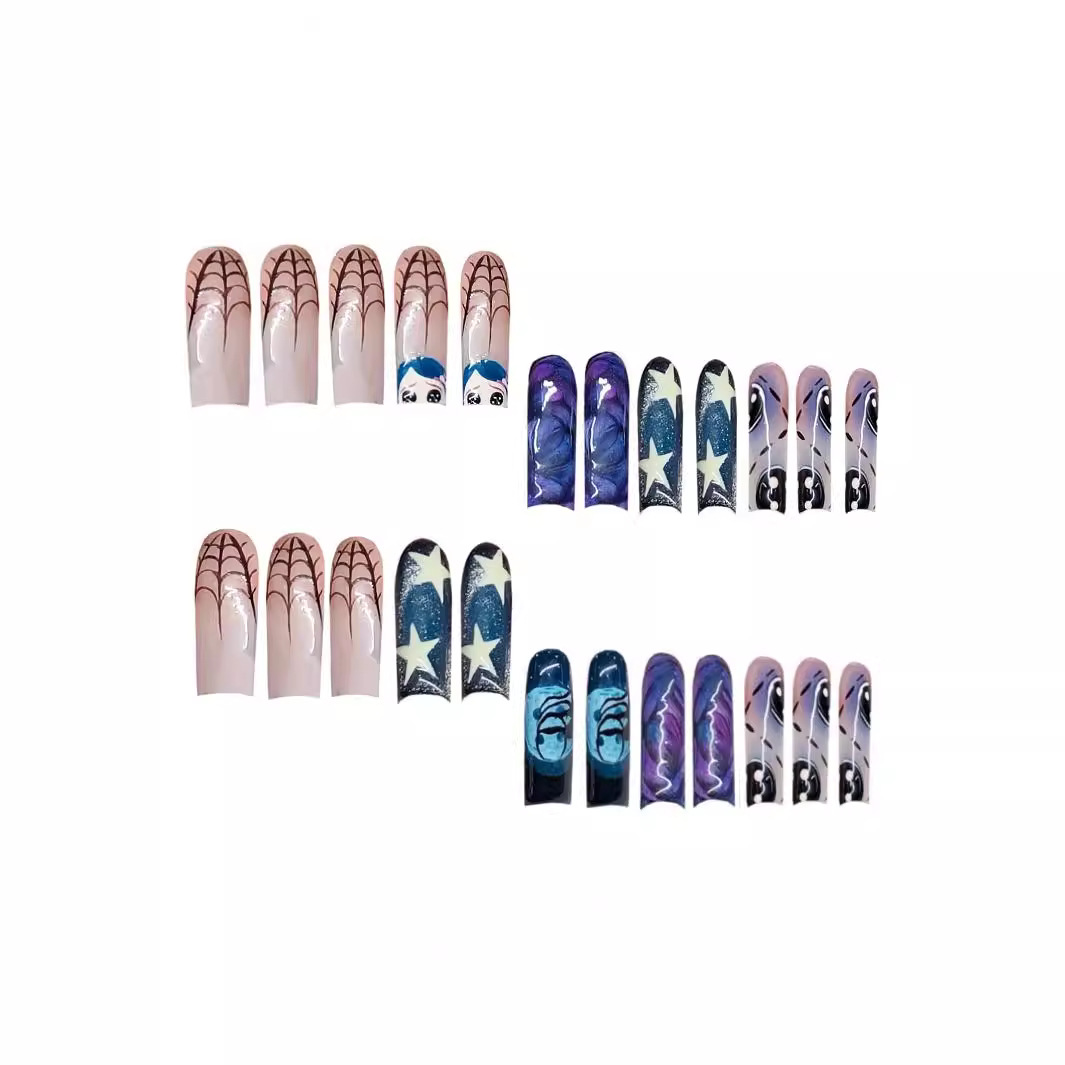 24 stücke y2k Stern Graffiti d – Nail Art Press On Bewertung und Preis