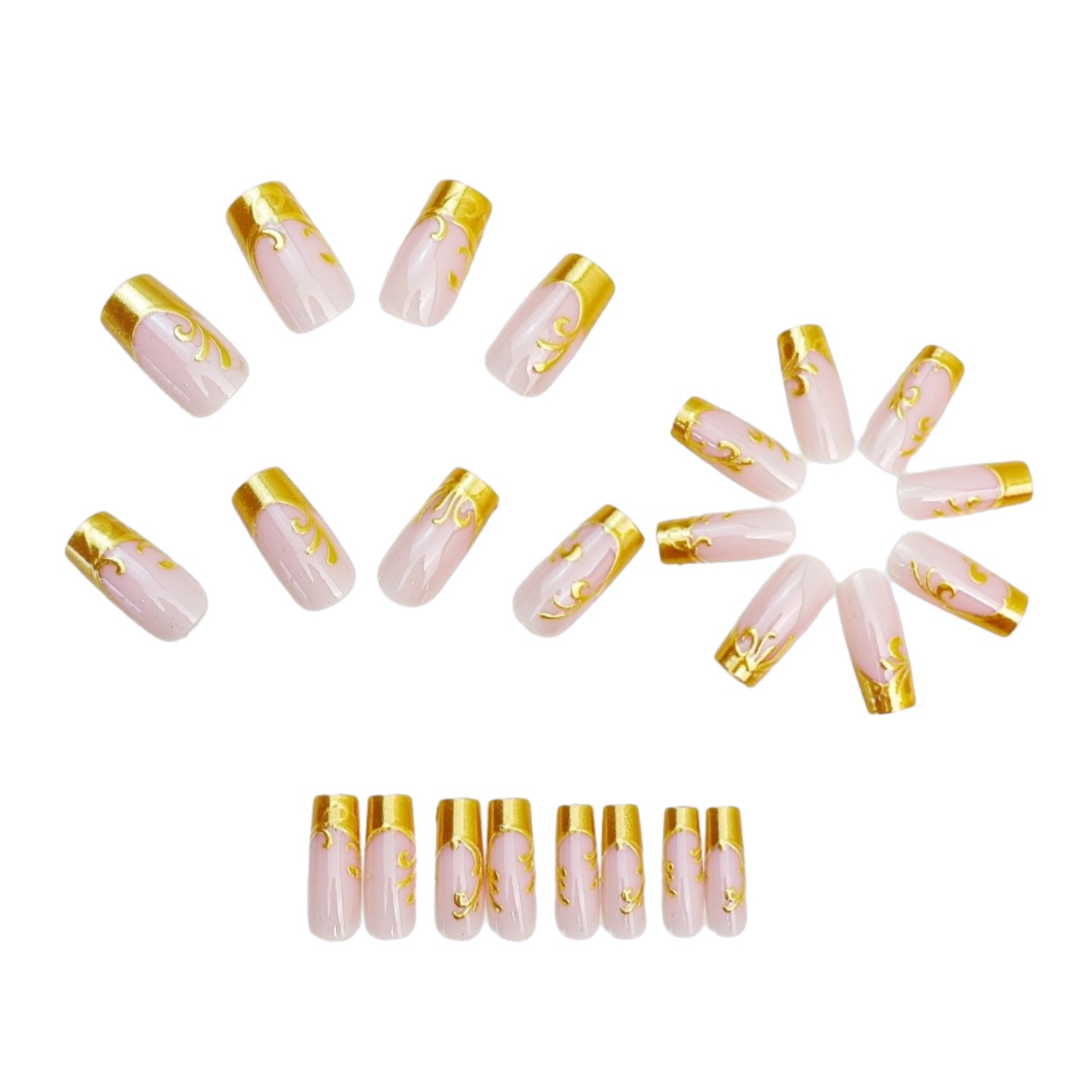Mittellange künstliche Nägel f – Nail Art Press On Bewertung und Preis